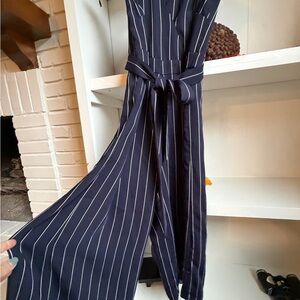 Mavi Dark Blue Striped Jumpsuit